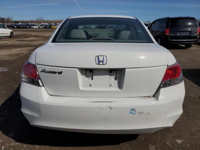 1HGCP26379A804052 - 2009 HONDA ACCORD LX WHITE photo 6