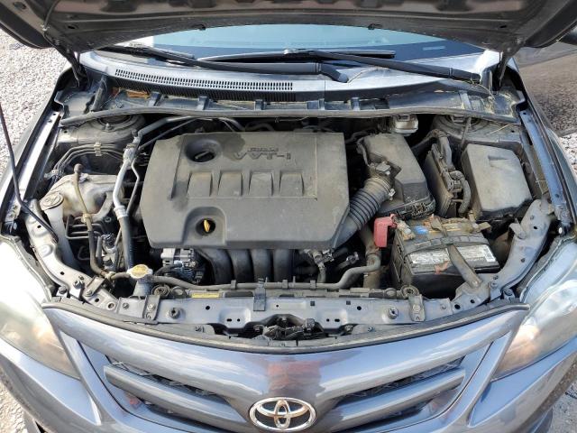 5YFBU4EE9CP013140 - 2012 TOYOTA COROLLA BASE GRAY photo 11