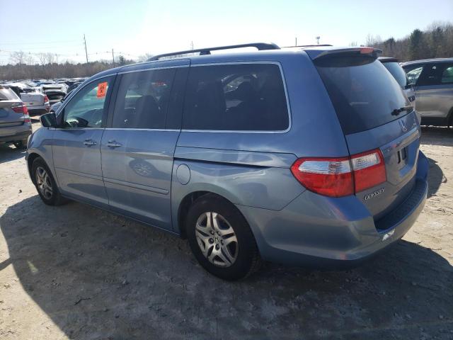 5FNRL38677B027023 - 2007 HONDA ODYSSEY EXL BLUE photo 2