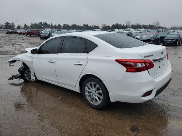 3N1AB7AP9KY335384 - 2019 NISSAN SENTRA S WHITE photo 2