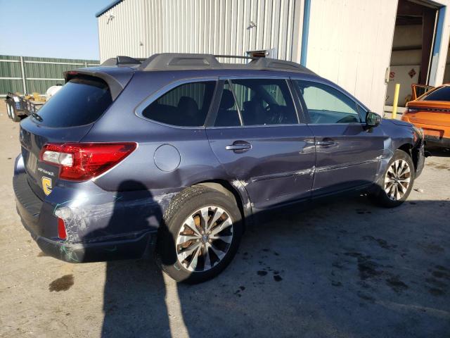 4S4BSBNC9G3328751 - 2016 SUBARU OUTBACK 2.5I LIMITED BLUE photo 3