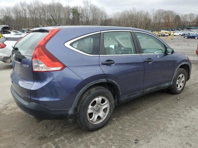 5J6RM4H30CL060794 - 2012 HONDA CR-V LX BLUE photo 3