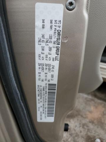 2C4RC1BG5DR707041 - 2013 CHRYSLER TOWN & COU TOURING თაფლისფერი ფოტო 12