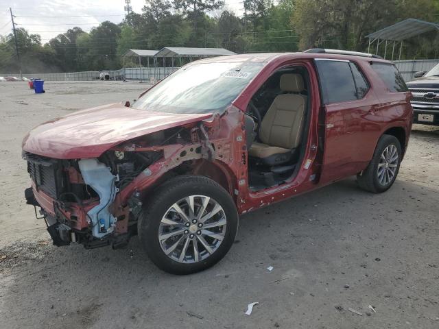 1GNERKKW7NJ131637 - 2022 CHEVROLET TRAVERSE PREMIER BURGUNDY photo 1