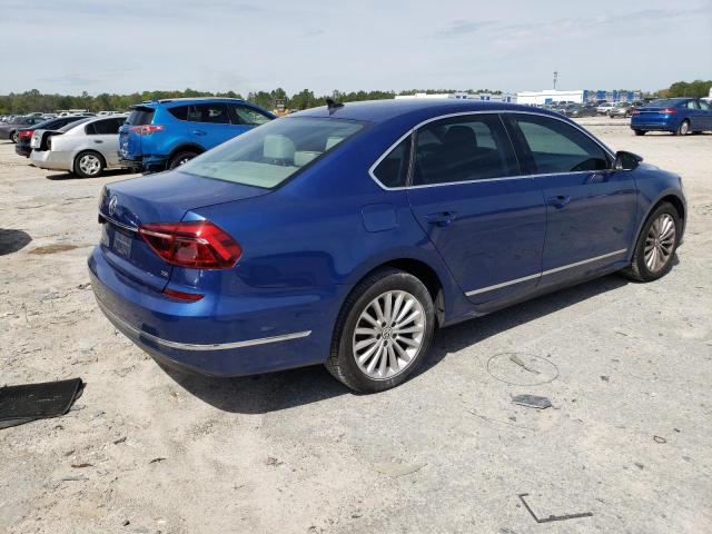 1VWBT7A3XHC001083 - 2017 VOLKSWAGEN PASSAT SE BLUE photo 3