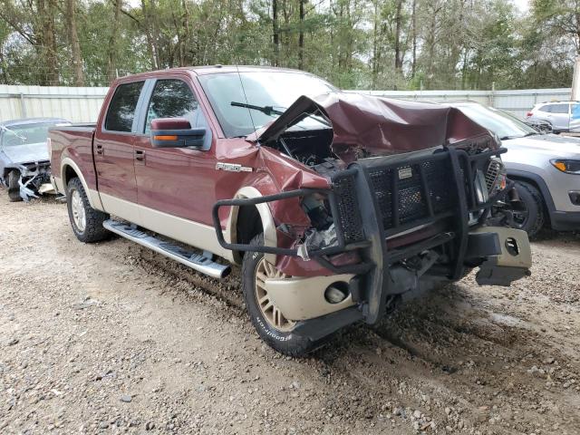 1FTFW1CV6AFC01440 - 2010 FORD F150 SUPERCREW BURGUNDY photo 4