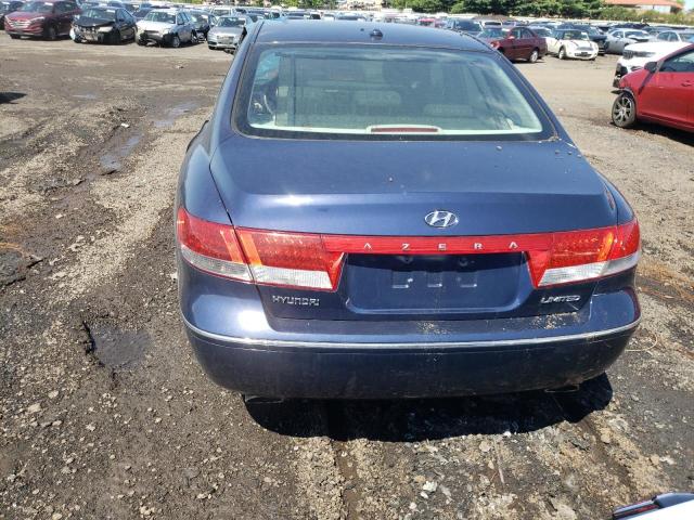 KMHFC46F68A254351 - 2008 HYUNDAI AZERA SE BLUE photo 6