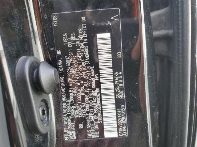 5TDBK23C09S026760 - 2009 TOYOTA SIENNA LE BLACK photo 13