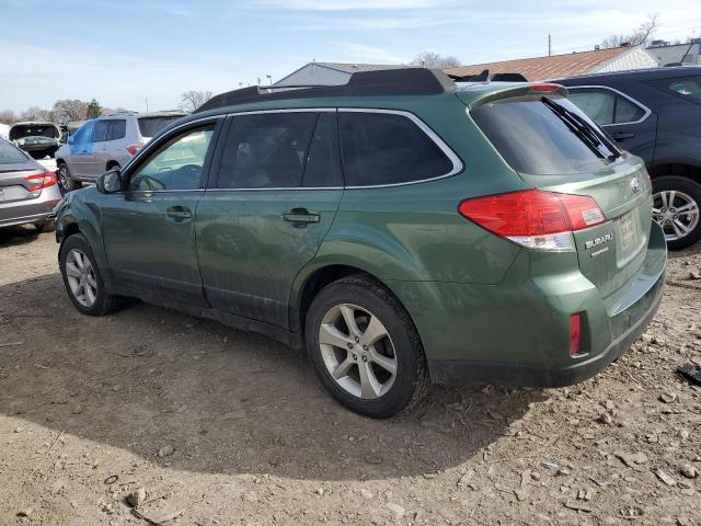 4S4BRBKC0D3275496 - 2013 SUBARU OUTBACK 2.5I LIMITED GREEN photo 2