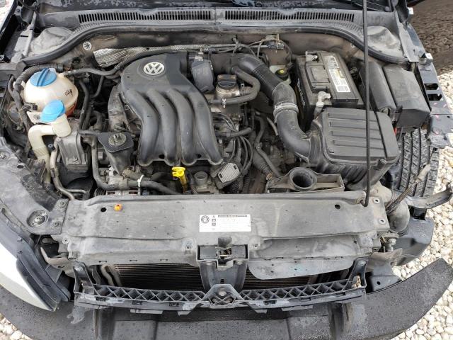 3VW2K7AJ6BM107621 - 2011 VOLKSWAGEN JETTA BASE 黑色 照片 11