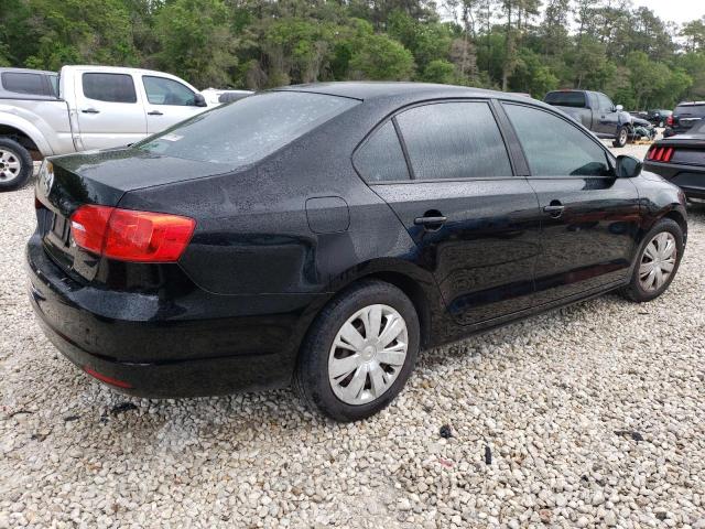 3VW2K7AJ6BM107621 - 2011 VOLKSWAGEN JETTA BASE 黑色 照片 3