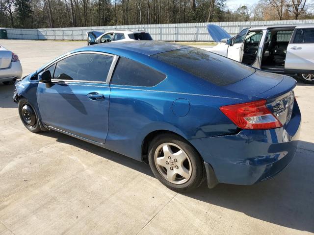 2HGFG3B59CH553005 - 2012 HONDA CIVIC LX BLUE photo 2