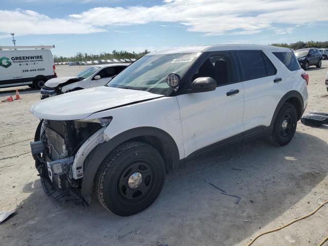 1FM5K8AB0MGA64319 - 2021 FORD EXPLORER POLICE INTERCEPTOR 白色 照片 1