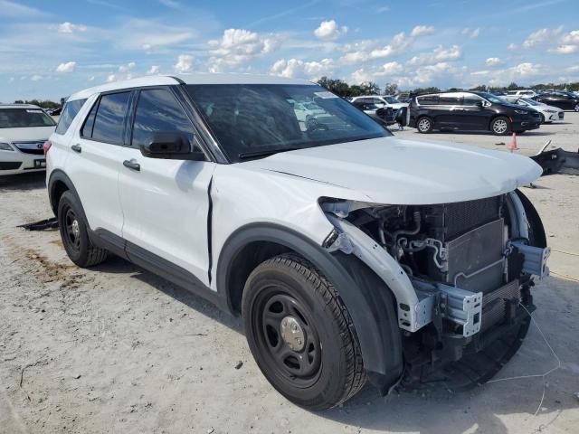 1FM5K8AB0MGA64319 - 2021 FORD EXPLORER POLICE INTERCEPTOR 白色 照片 4