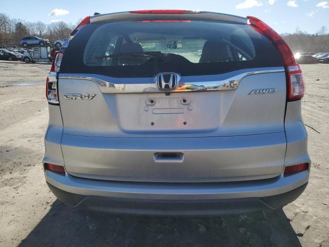 5J6RM4H35FL018643 - 2015 HONDA CR-V LX GRAY photo 6