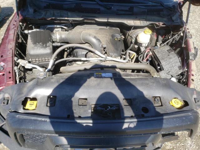 1C6RR7LT8KS709852 - 2019 RAM 1500 CLASS SLT 勃艮第红 照片 11