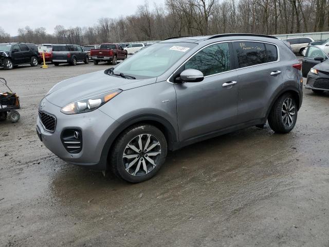 KNDPNCAC3J7410665 - 2018 KIA SPORTAGE EX SILVER photo 1