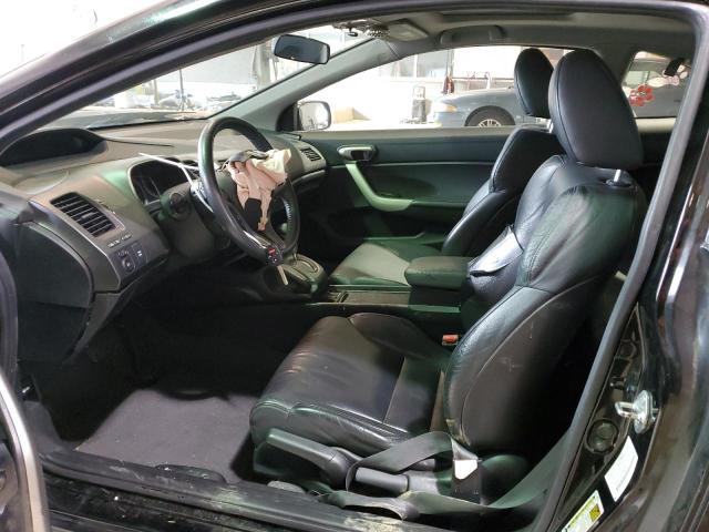 2HGFG12949H507176 - 2009 HONDA CIVIC EXL BLACK photo 7