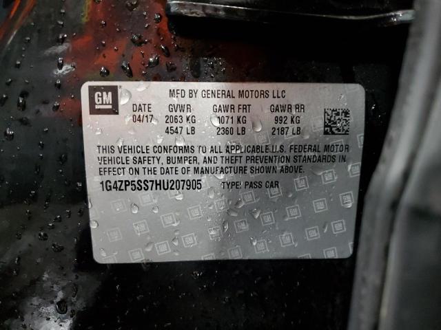 1G4ZP5SS7HU207905 - 2017 BUICK LACROSSE ESSENCE შავი ფოტო 13