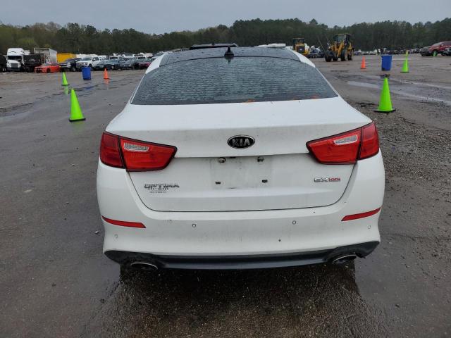 5XXGN4A72FG509226 - 2015 KIA OPTIMA EX WHITE photo 6