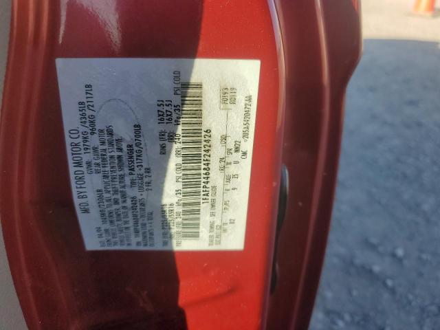 1FAFP44684F242426 - 2004 FORD MUSTANG MAROON photo 12