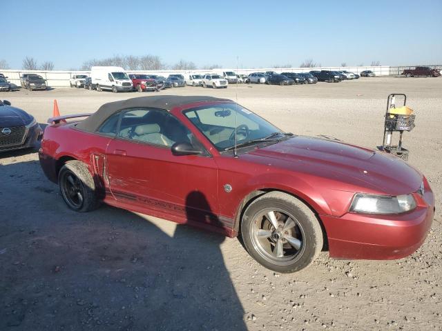 1FAFP44684F242426 - 2004 FORD MUSTANG MAROON photo 4