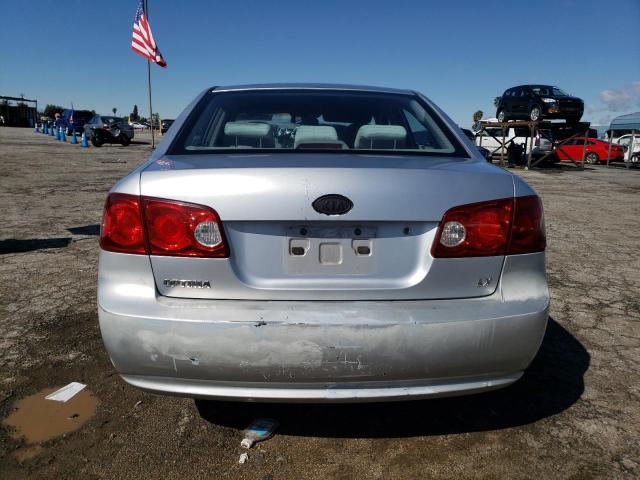 KNAGE123365041213 - 2006 KIA OPTIMA LX SILVER photo 6