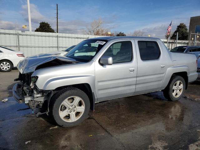 5FPYK1F55EB005734 - 2014 HONDA RIDGELINE RTL SILVER photo 1