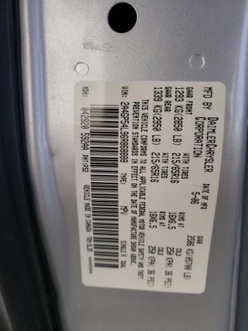 2A4GP54L96R868888 - 2006 CHRYSLER TOWN & COU TOURING 银色 照片 14