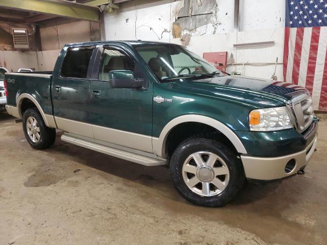 1FTPW14V07KB46678 - 2007 FORD F150 SUPERCREW GREEN photo 4