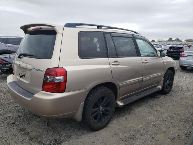 JTEEP21A340037842 - 2004 TOYOTA HIGHLANDER TAN photo 3