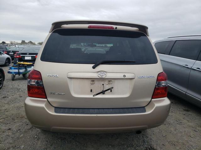 JTEEP21A340037842 - 2004 TOYOTA HIGHLANDER TAN photo 6