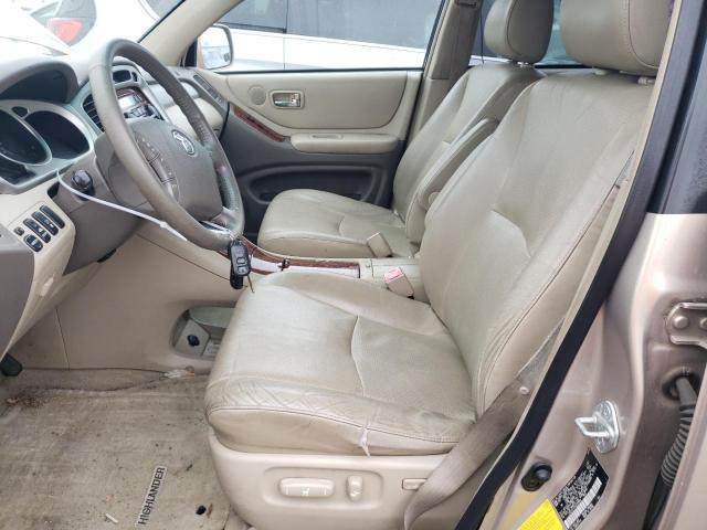 JTEEP21A340037842 - 2004 TOYOTA HIGHLANDER TAN photo 7