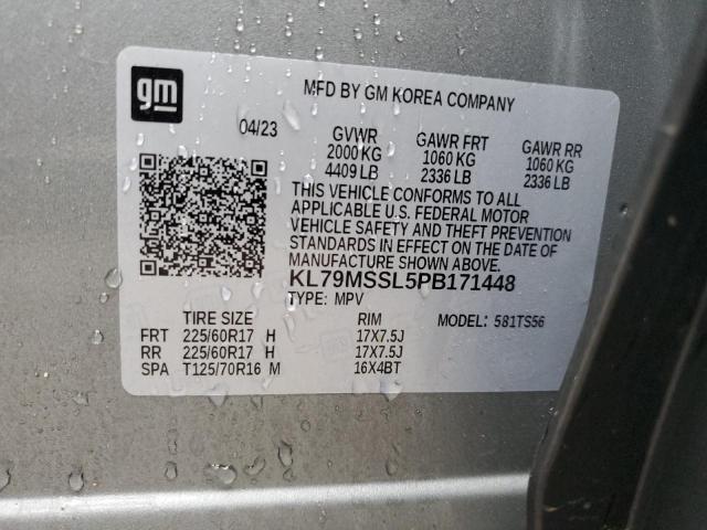 KL79MSSL5PB171448 - 2023 CHEVROLET TRAILBLAZE ACTIV GRAY photo 14