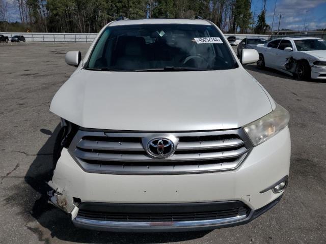 5TDYK3EH5BS032536 - 2011 TOYOTA HIGHLANDER LIMITED WHITE photo 5