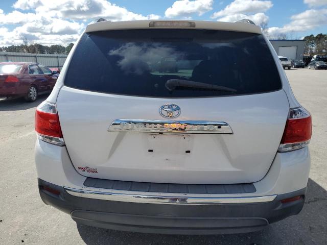 5TDYK3EH5BS032536 - 2011 TOYOTA HIGHLANDER LIMITED WHITE photo 6