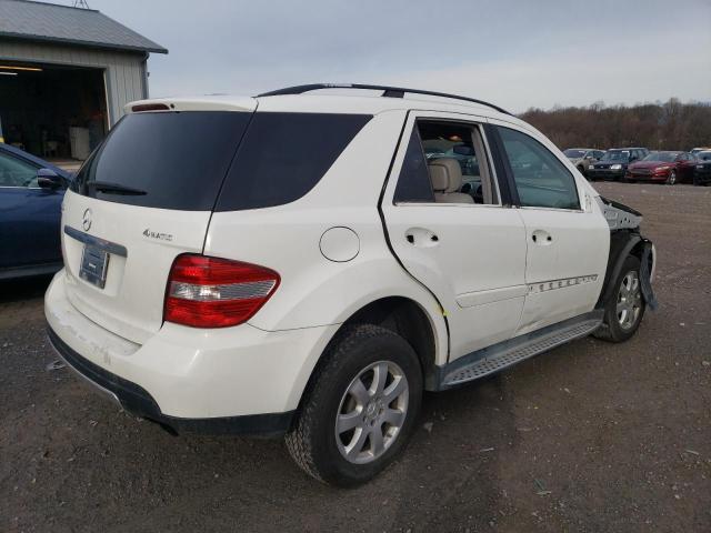 4JGBB86E37A166484 - 2007 MERCEDES-BENZ ML 350 WHITE photo 3