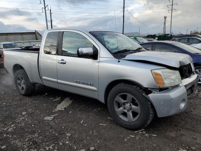 1N6AA06AX5N513779 - 2005 NISSAN TITAN XE SILVER photo 4