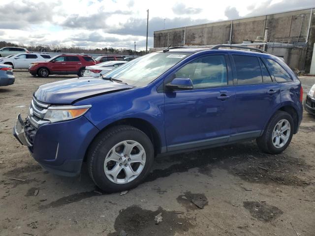 2FMDK3JC5EBA09199 - 2014 FORD EDGE SEL BLUE photo 1