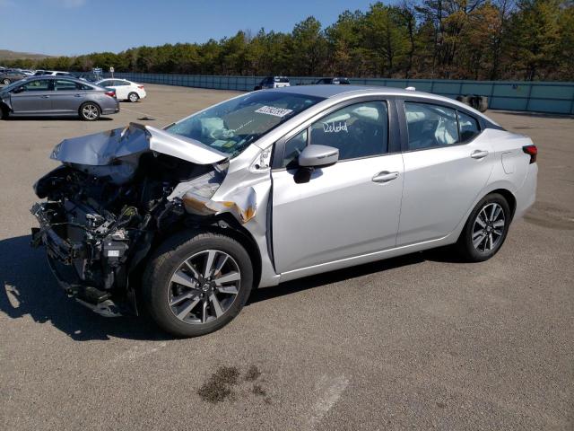 3N1CN8EV6ML833525 - 2021 NISSAN VERSA SV SILVER photo 1