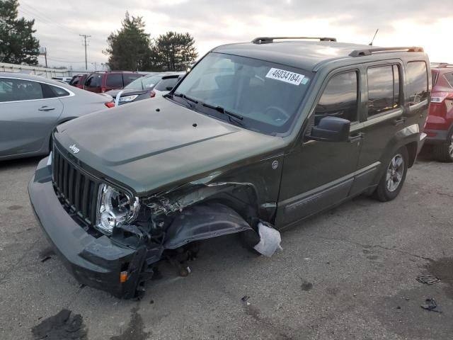 1J8GN28K08W240099 - 2008 JEEP LIBERTY SPORT GREEN photo 1