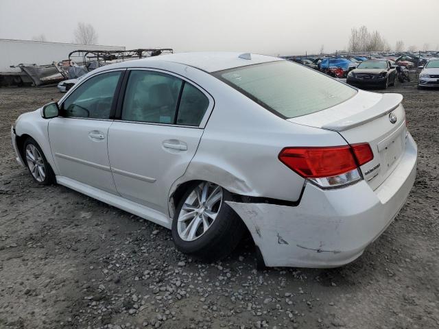 4S3BMBL69D3006036 - 2013 SUBARU LEGACY 2.5I LIMITED WHITE photo 2