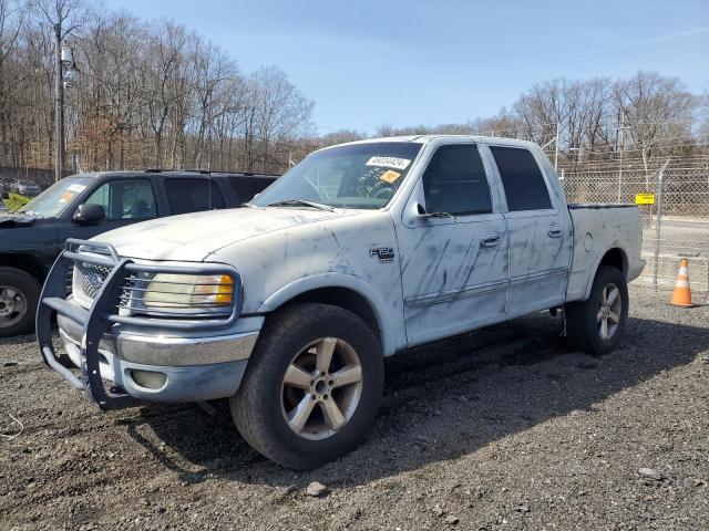 1FTRW08W01KE20989 - 2001 FORD F150 SUPERCREW GRAY photo 1