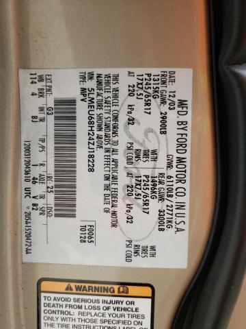 5LMEU68H24ZJ18228 - 2004 LINCOLN AVIATOR 棕色 照片 13