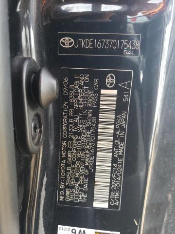 JTKDE167370175438 - 2007 TOYOTA SCION TC 黑色 照片 12
