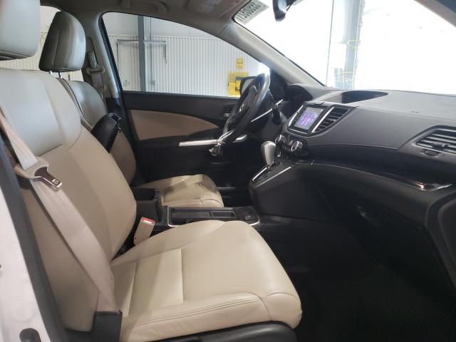 5J6RM4H7XFL133130 - 2015 HONDA CR-V EXL WHITE photo 5