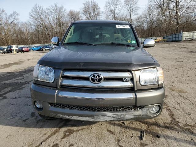 5TBDT44126S530682 - 2006 TOYOTA TUNDRA DOUBLE CAB SR5 GRAY photo 5