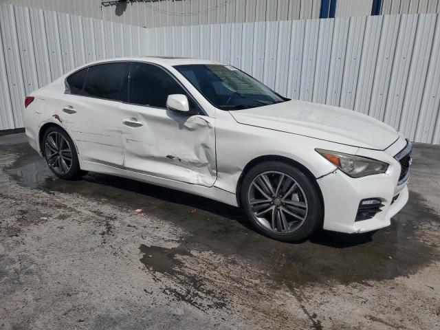 JN1BV7AR6EM689237 - 2014 INFINITI Q50 BASE WHITE photo 4