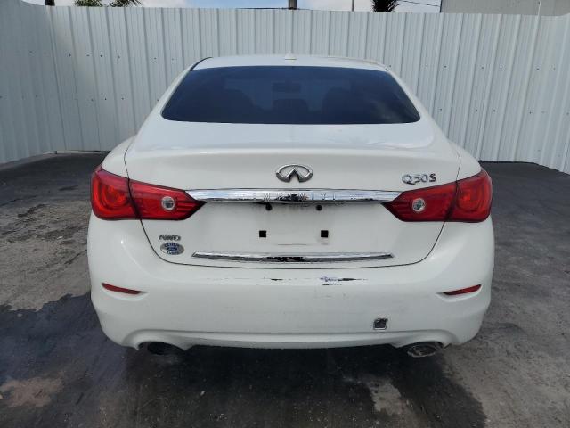 JN1BV7AR6EM689237 - 2014 INFINITI Q50 BASE WHITE photo 6