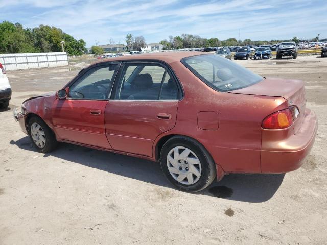 2T1BR12E92C567619 - 2002 TOYOTA COROLLA CE RED photo 2